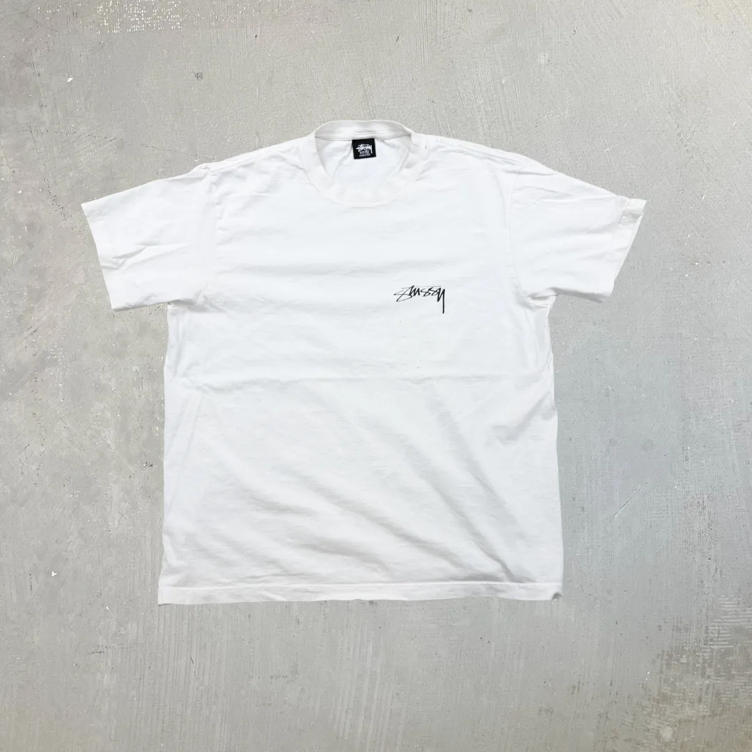 F- Vintage Stussy 8 Ball Spider Graphic Made In USA Tee sold by HG Vintage