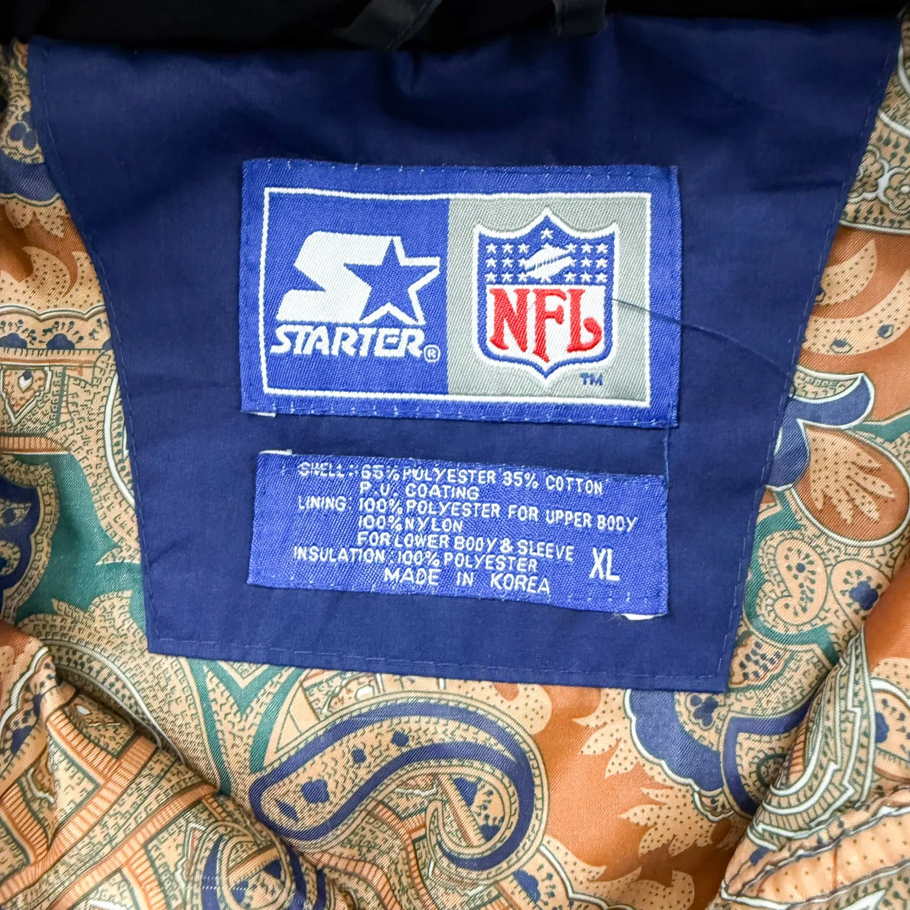 F- Vintage Chicago Bears NFL Starter Zip Up Heavy Winter Jacket sold by HG Vintage product image thumbnail 5