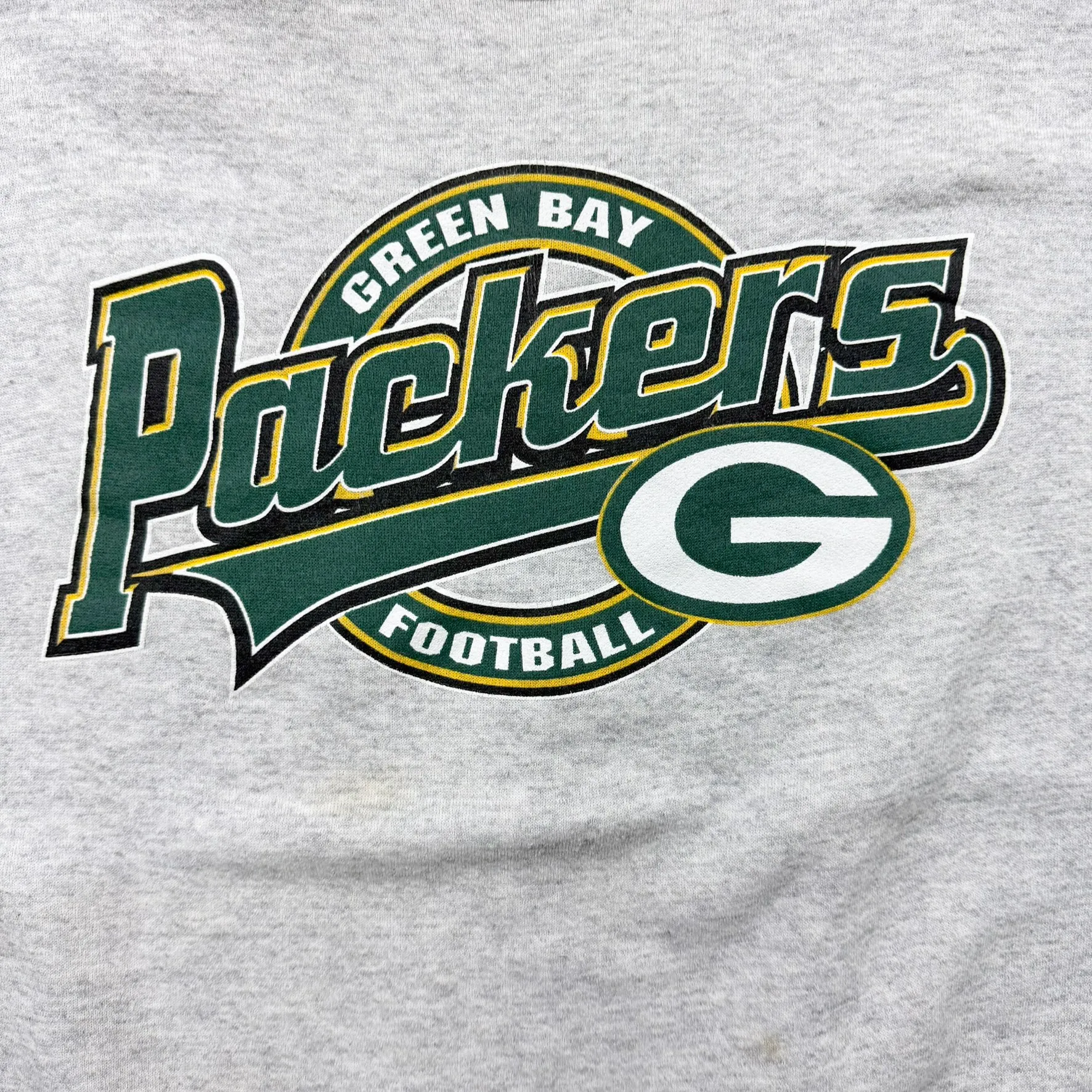 F- Vintage Green Bay Packers NFL Logo 7 Text Made In USA Crewneck sold by HG Vintage product image thumbnail 2
