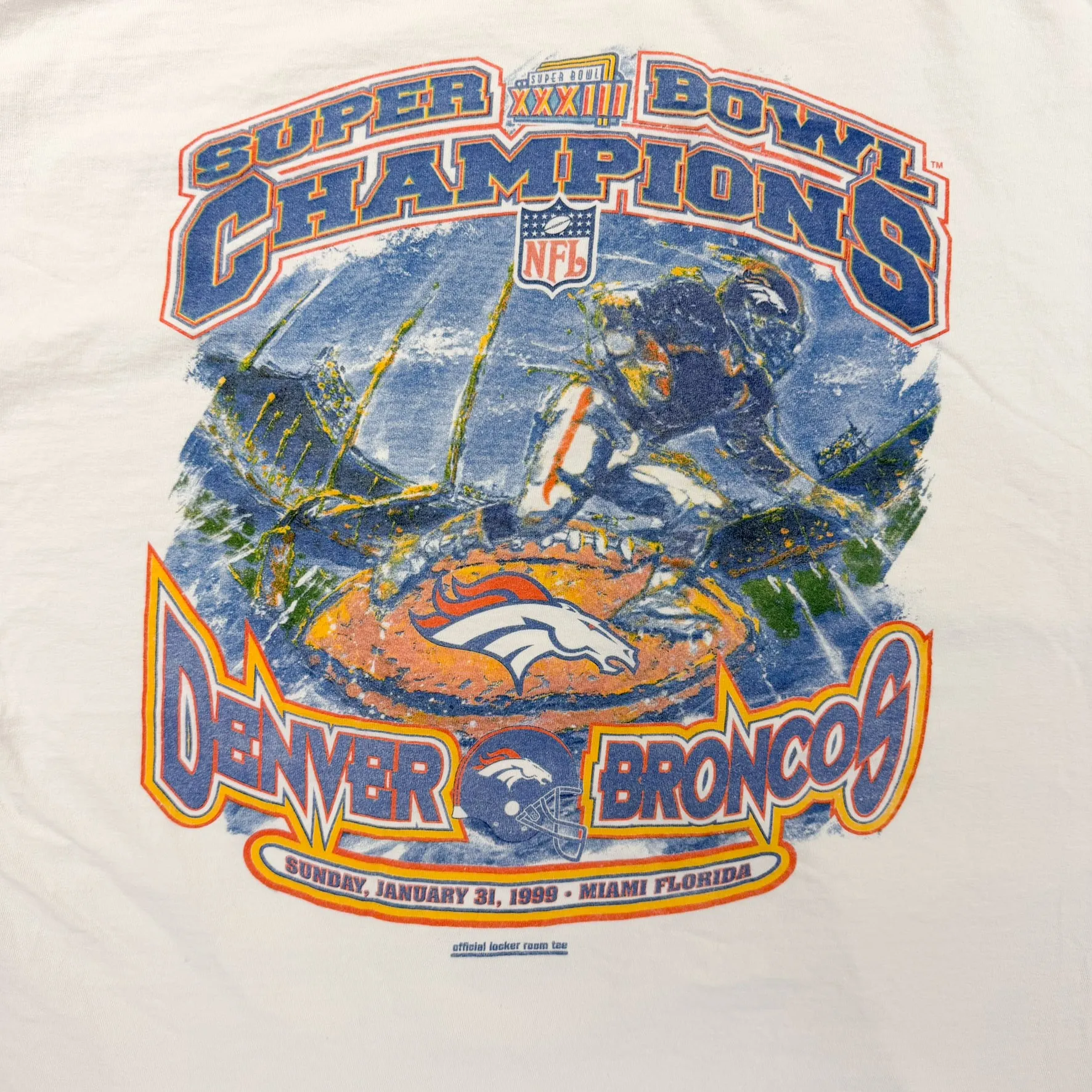 F- Vintage '99 Denver Broncos Super Bowl Champ NFL Starter Graphic Tee sold by HG Vintage product image thumbnail 2