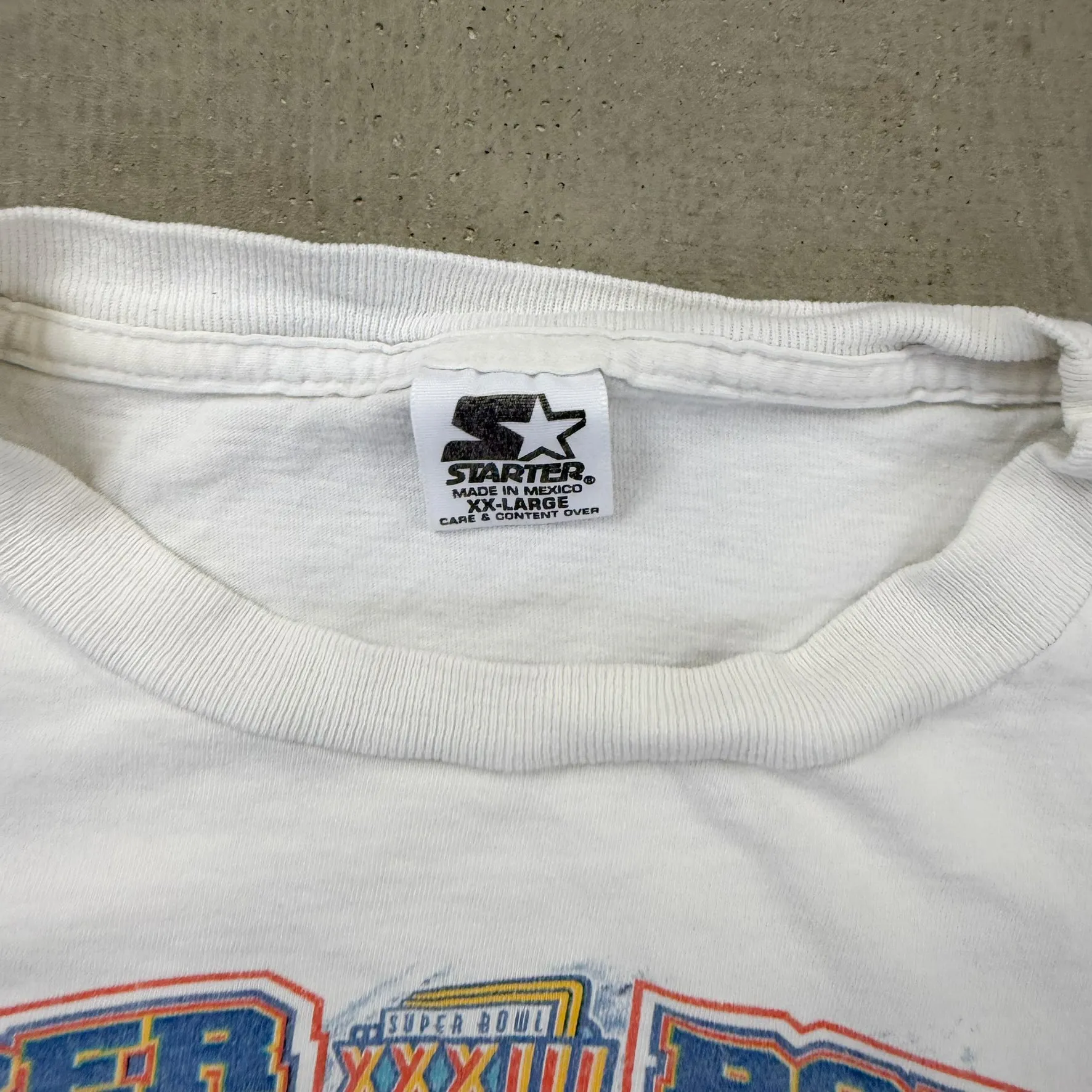 F- Vintage '99 Denver Broncos Super Bowl Champ NFL Starter Graphic Tee sold by HG Vintage product image thumbnail 3