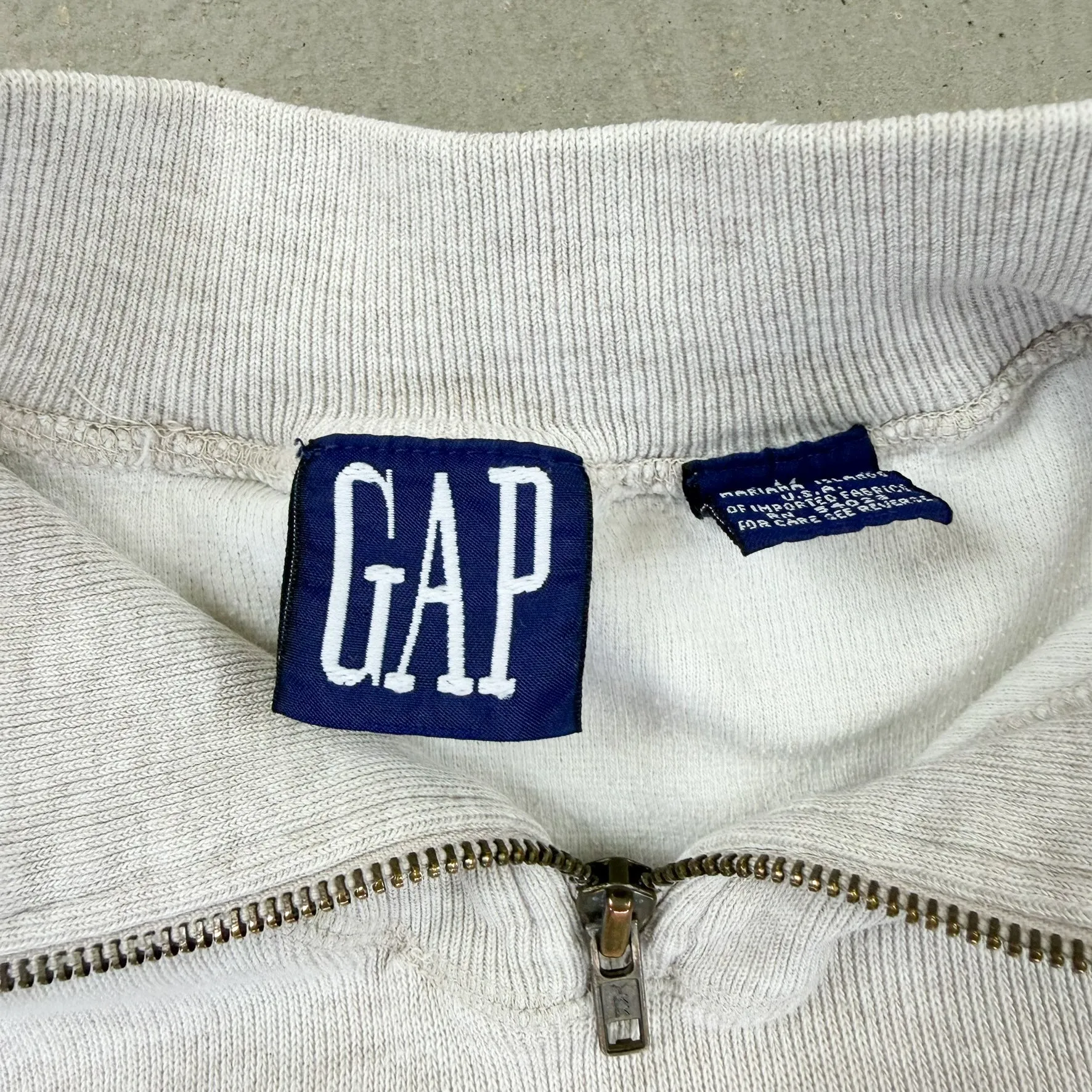 F- Vintage Gap Quarter Zip Knit Sweater sold by HG Vintage product image thumbnail 3