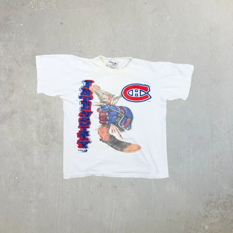 F- Vintage Montreal Canadiens NHL Chalk Line Graphic Tee sold by HG Vintage
