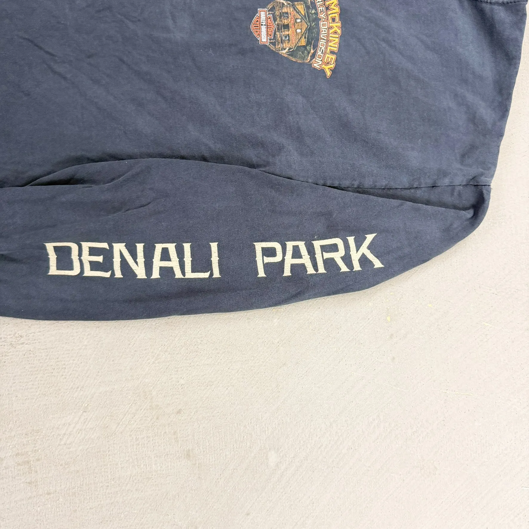 F- Harley Davidson Denali Park Alaska Graphic Long Sleeve Tee sold by HG Vintage product image thumbnail 3