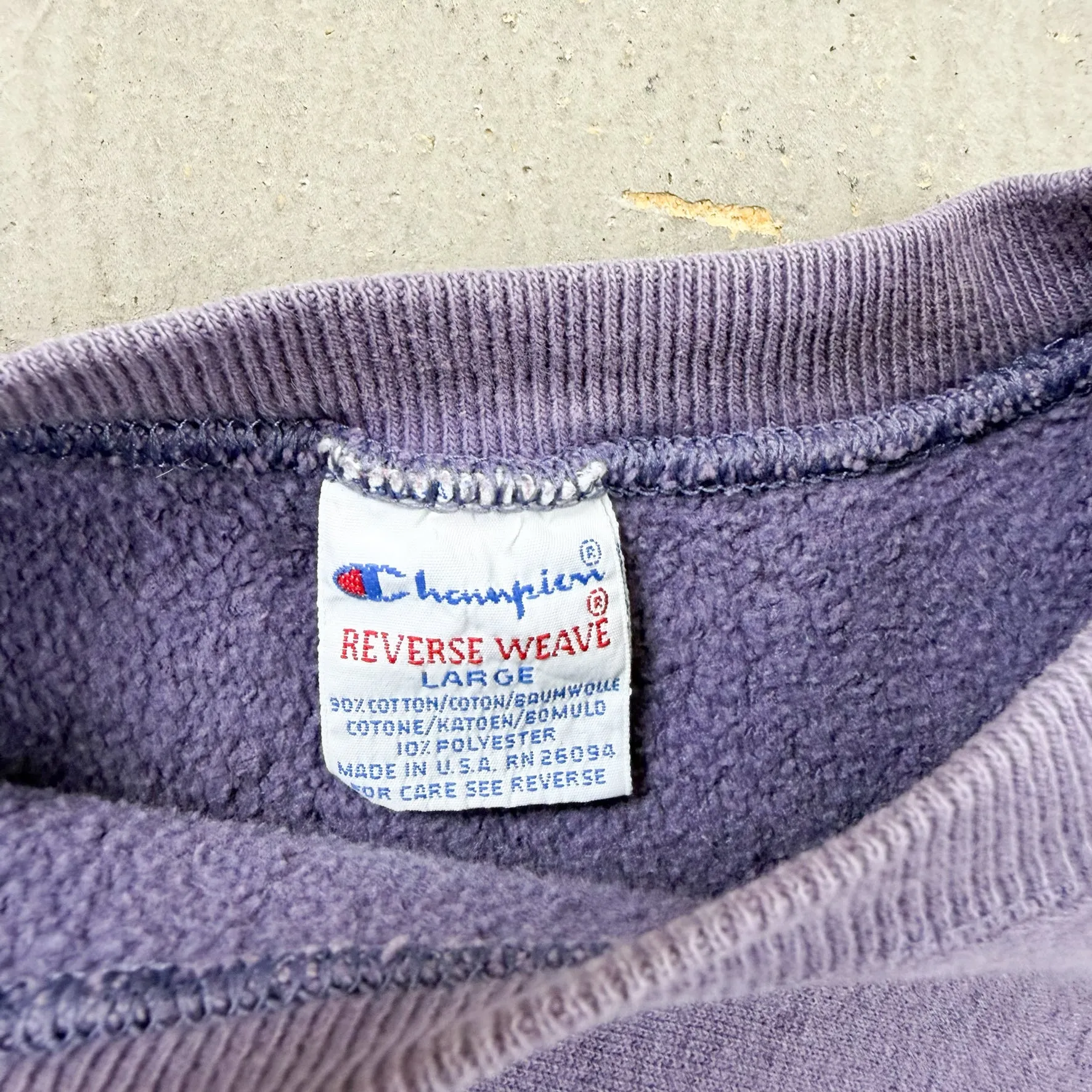 F- Vintage 90s Champion Reverse Weave Embroidered Logo Crewneck sold by HG Vintage product image thumbnail 3