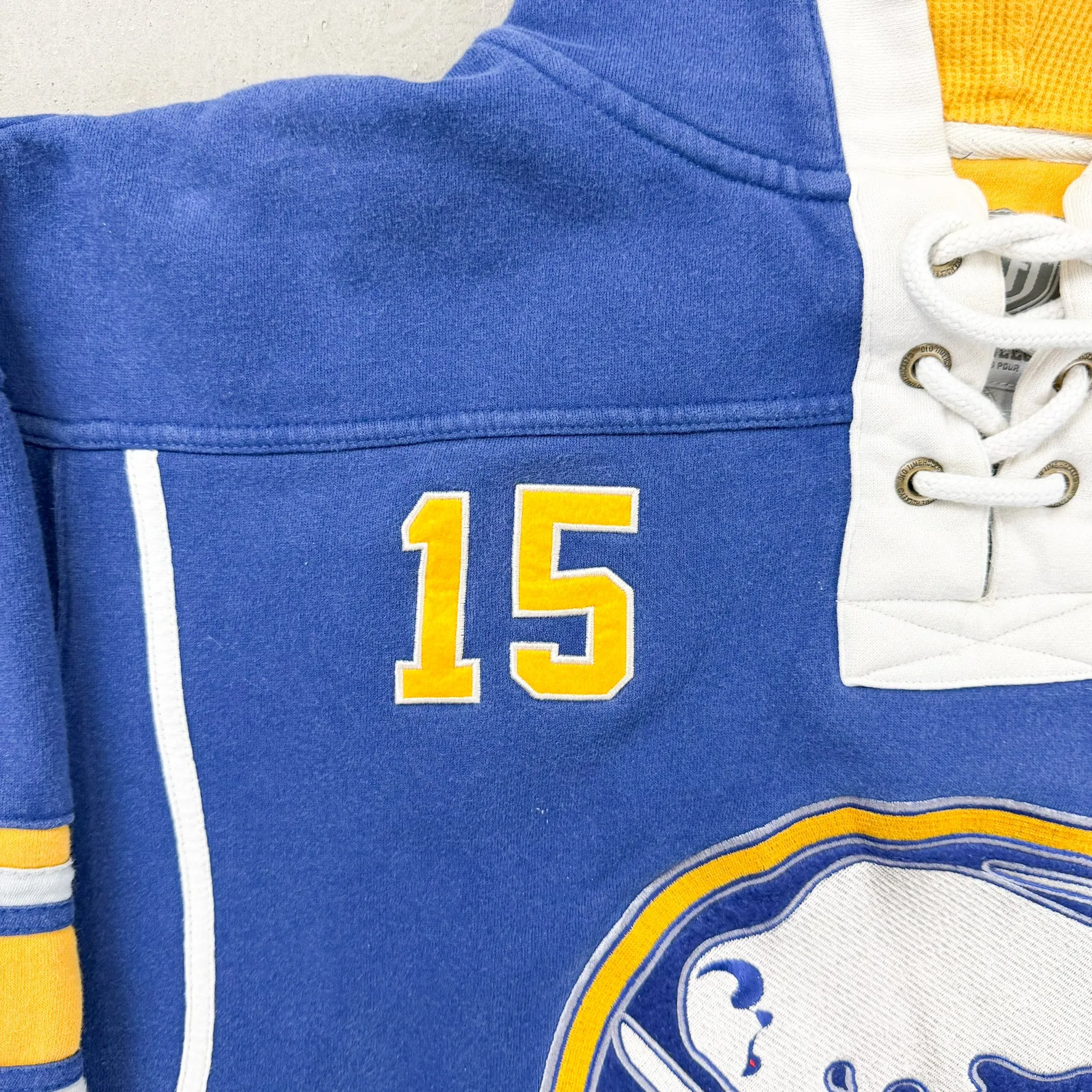 F- Buffalo Sabers Jack Eichel NHL Old Time Hockey Jersey Style Hoodie sold by HG Vintage product image thumbnail 5