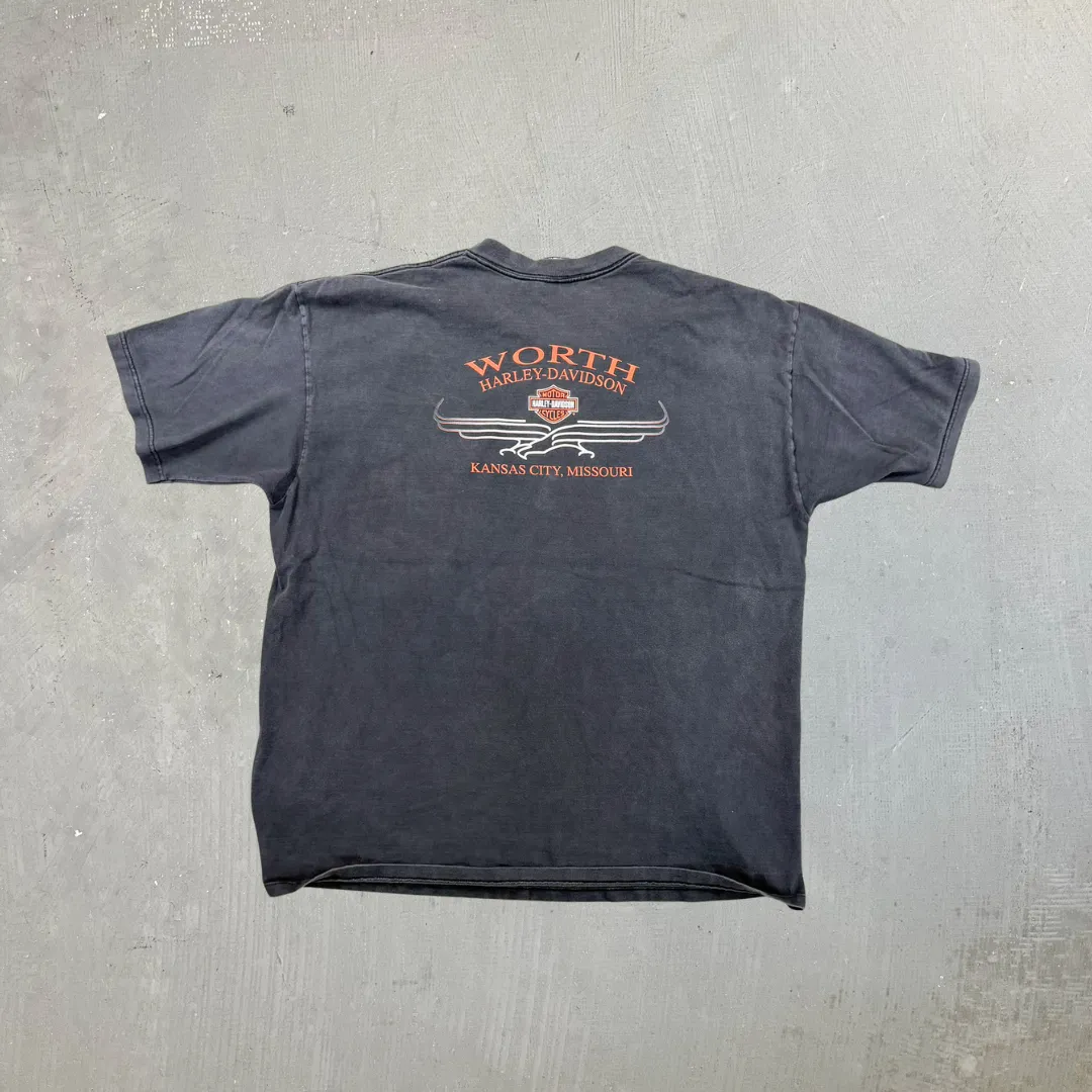 F- Vintage Harley Davidson Kansas City Missouri Made In USA Tee sold by HG Vintage product image thumbnail 3