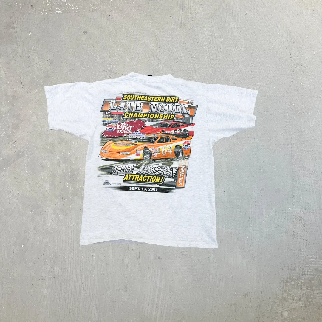 F- Vintage '03 On The Edge Lowes Motor Speedway Car Graphic Tee sold by HG Vintage product image thumbnail 2