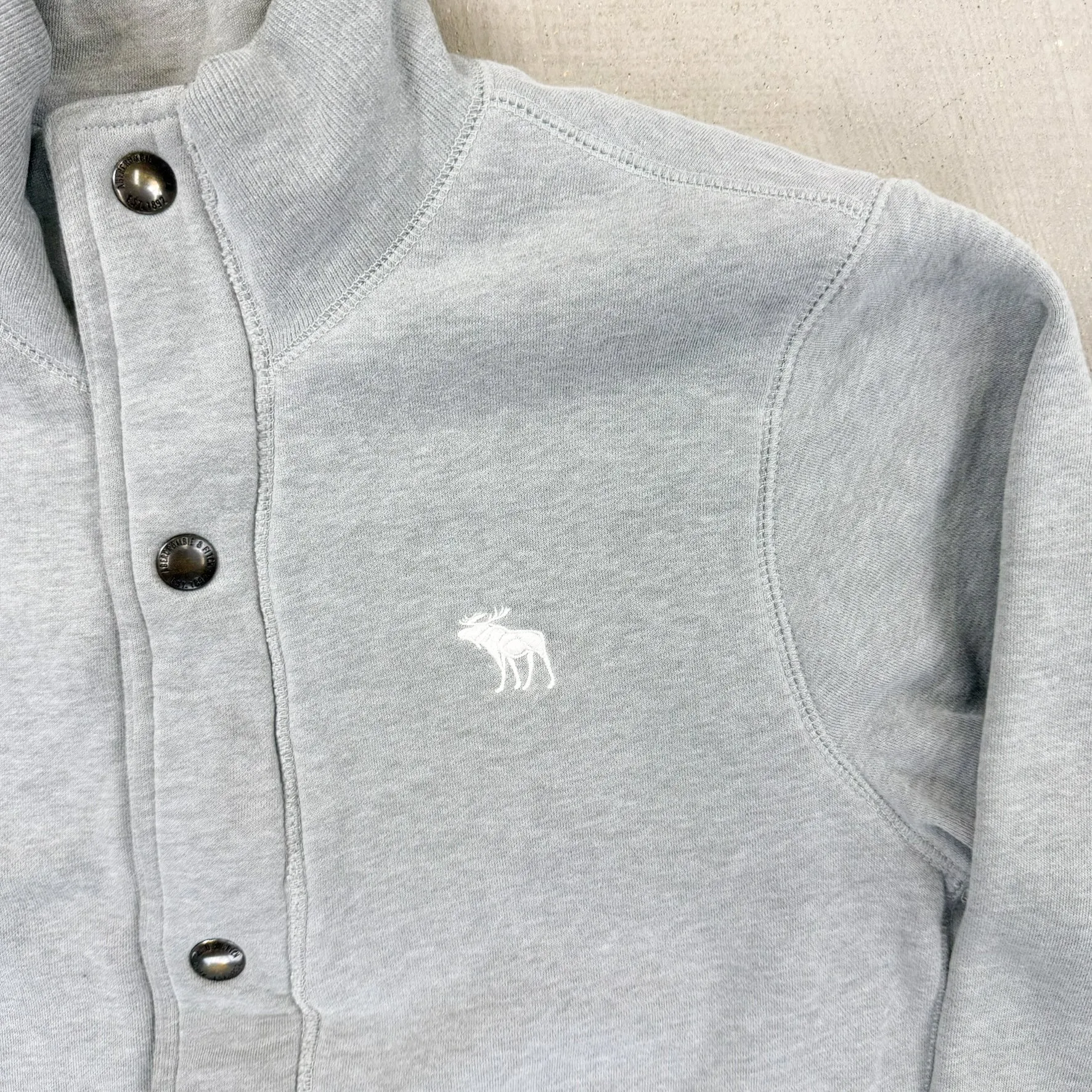 F- Vintage Abercrombie & Fitch Fur Lined Zip Up Sweatshirt Jacket sold by HG Vintage product image thumbnail 2