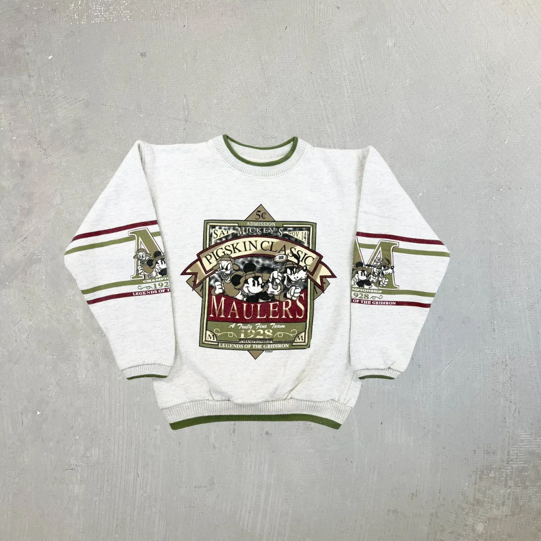 F- Vintage Disney Pigskin Classic Maulers Characters Graphic Crewneck sold by HG Vintage