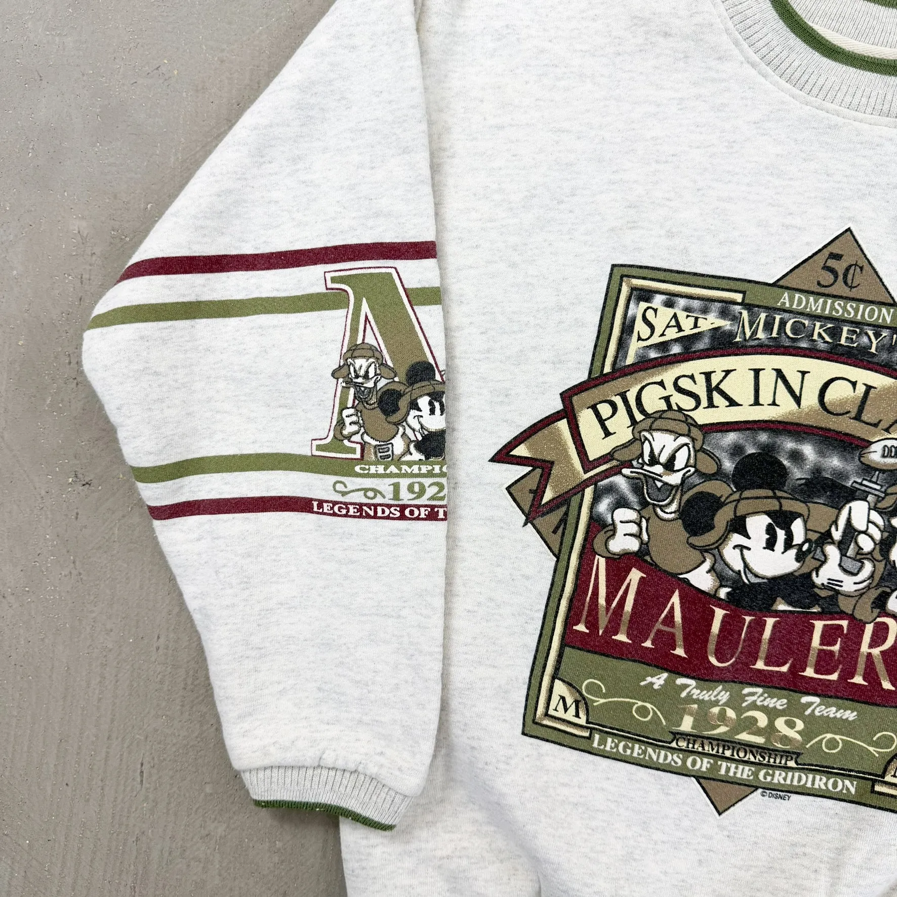 F- Vintage Disney Pigskin Classic Maulers Characters Graphic Crewneck sold by HG Vintage product image thumbnail 4