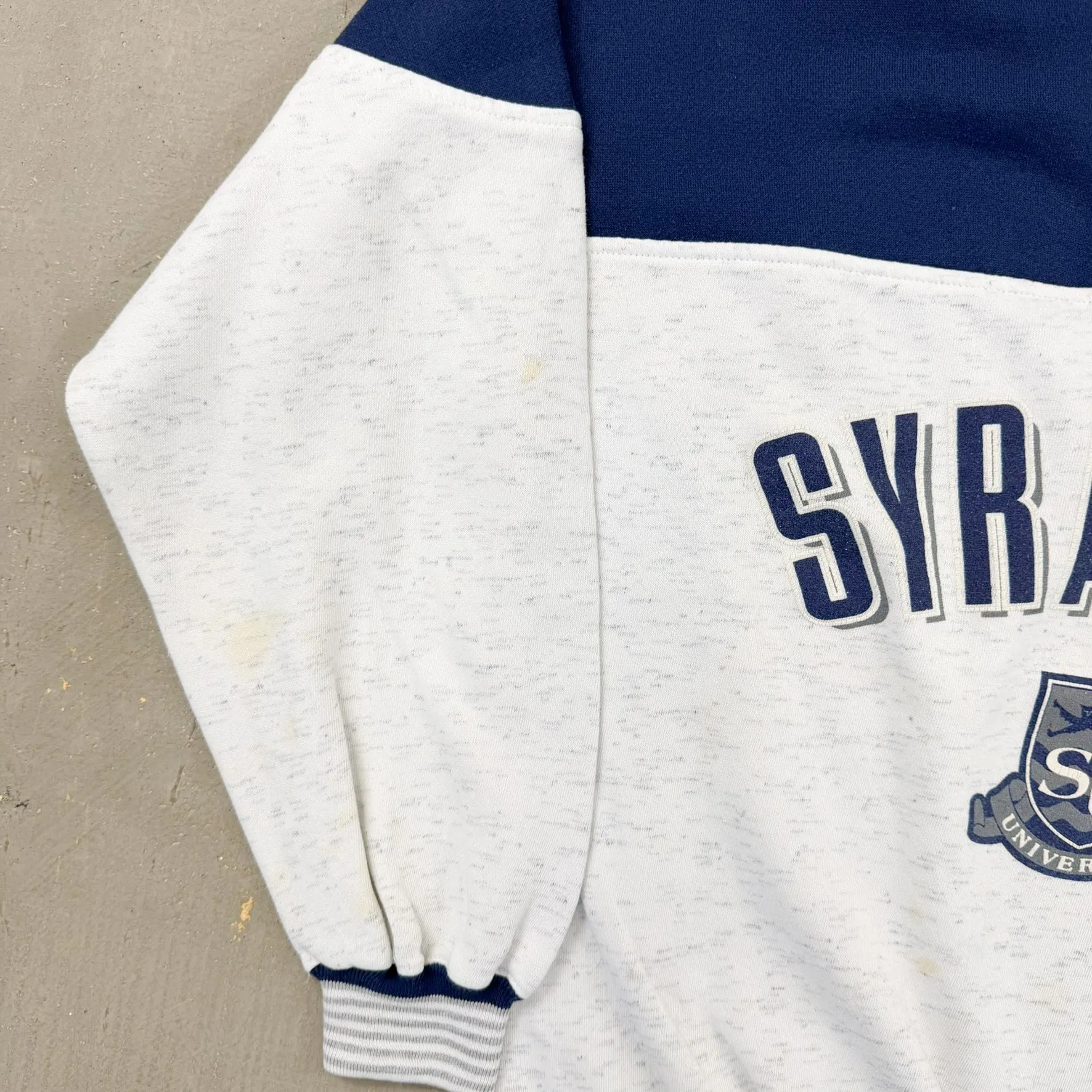 F- Vintage University Of Syracuse Henley Text Crewneck sold by HG Vintage product image thumbnail 4