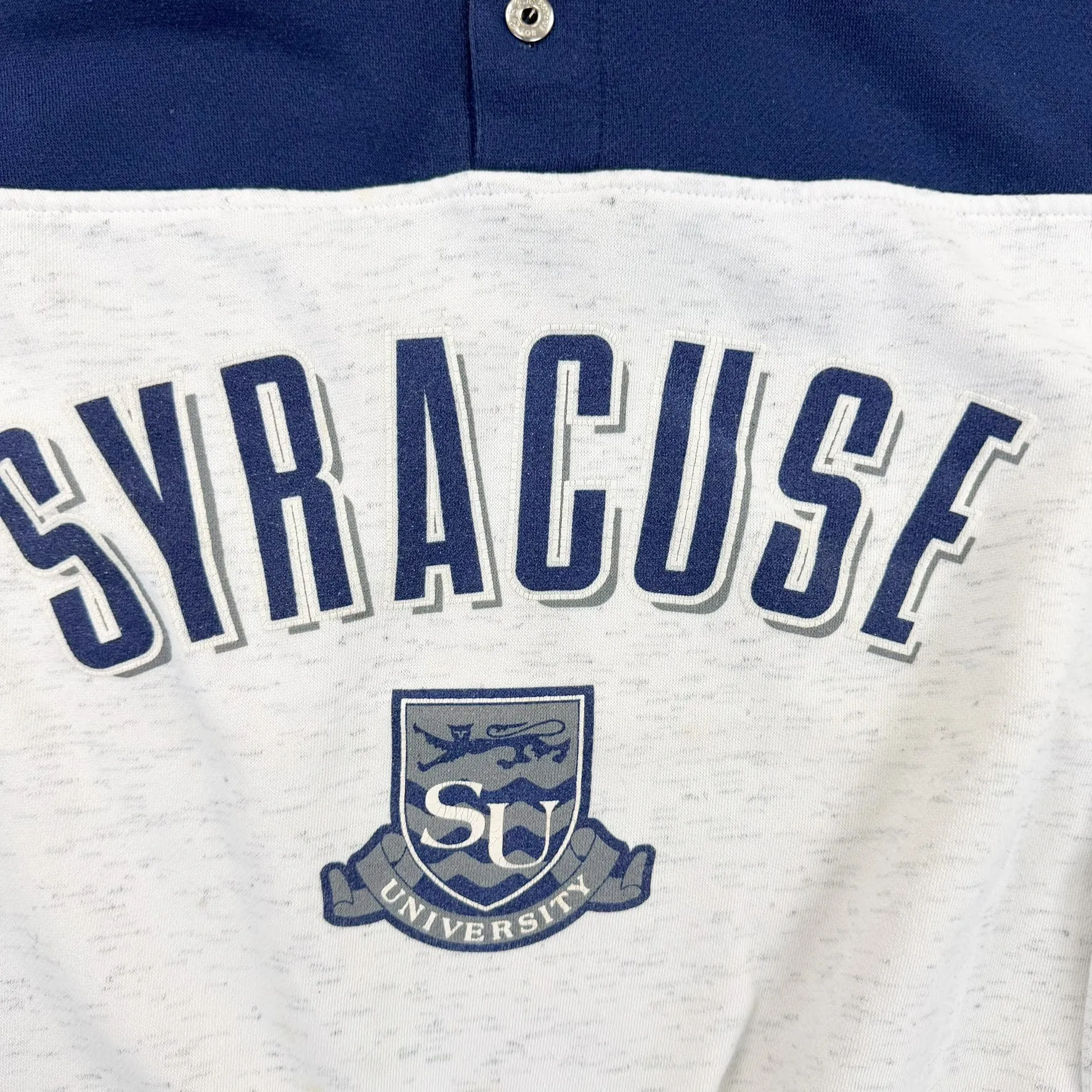 F- Vintage University Of Syracuse Henley Text Crewneck sold by HG Vintage product image thumbnail 5