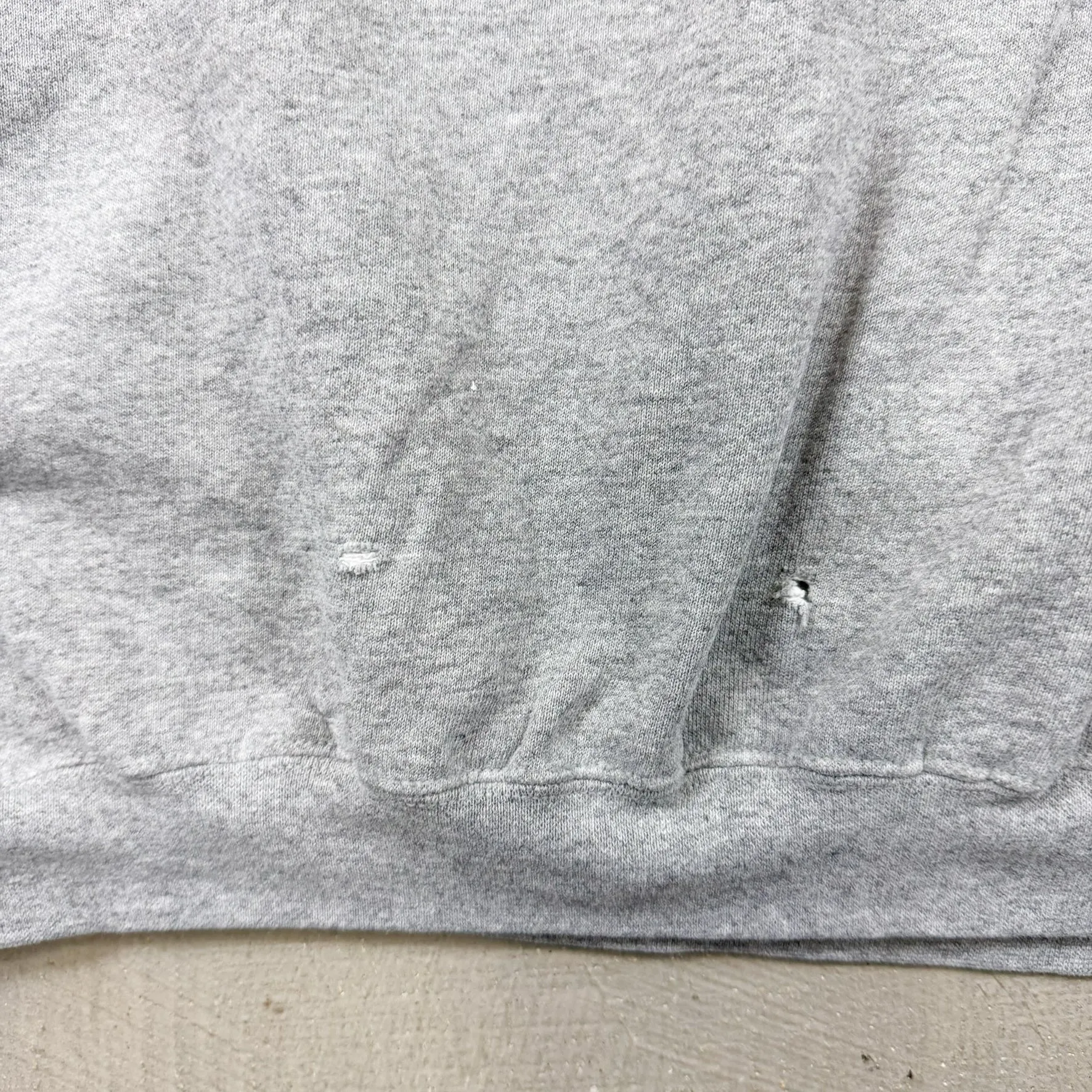 F- Vintage 90s Nike Embroidered Swoosh Grey Made In USA Crewneck sold by HG Vintage product image thumbnail 4