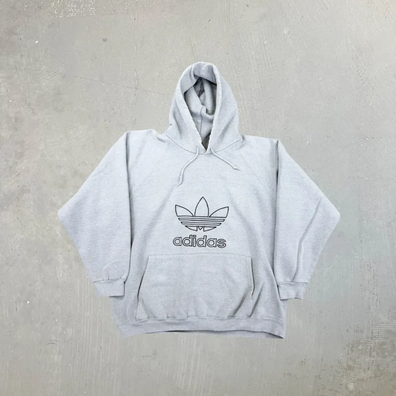 F- Vintage Adidas Embroidered Logo & Text Made In USA Hoodie sold by HG Vintage