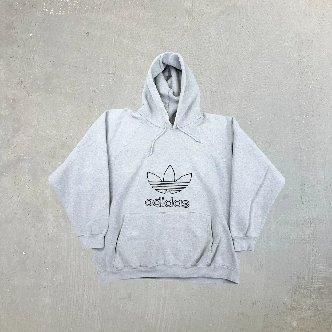 F- Vintage Adidas Embroidered Logo & Text Made In USA Hoodie sold by HG Vintage