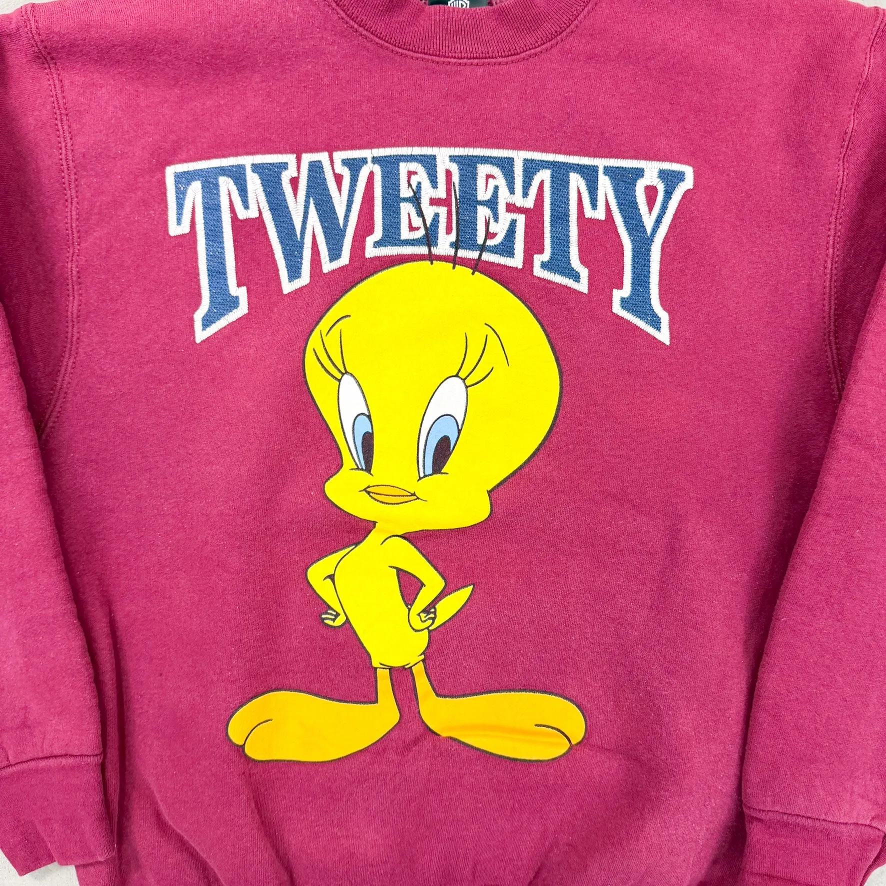 F- Vintage '97 Looney Tunes Tweety Bird Character & Text Made In USA Crewneck sold by HG Vintage product image thumbnail 2