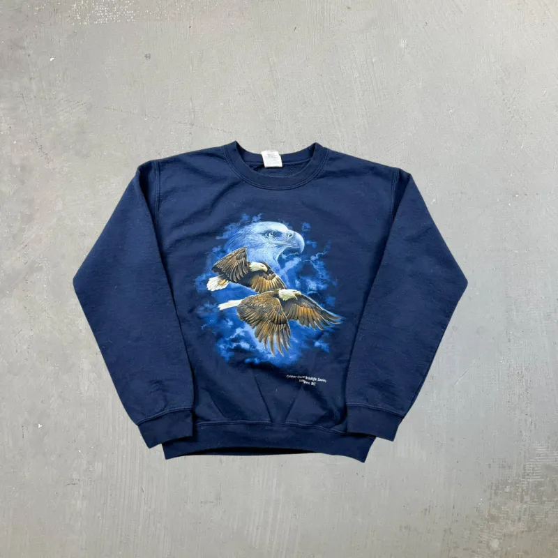 F- Vintage Critter Care Wildlife Society Flying Eagle Crewneck sold by HG Vintage