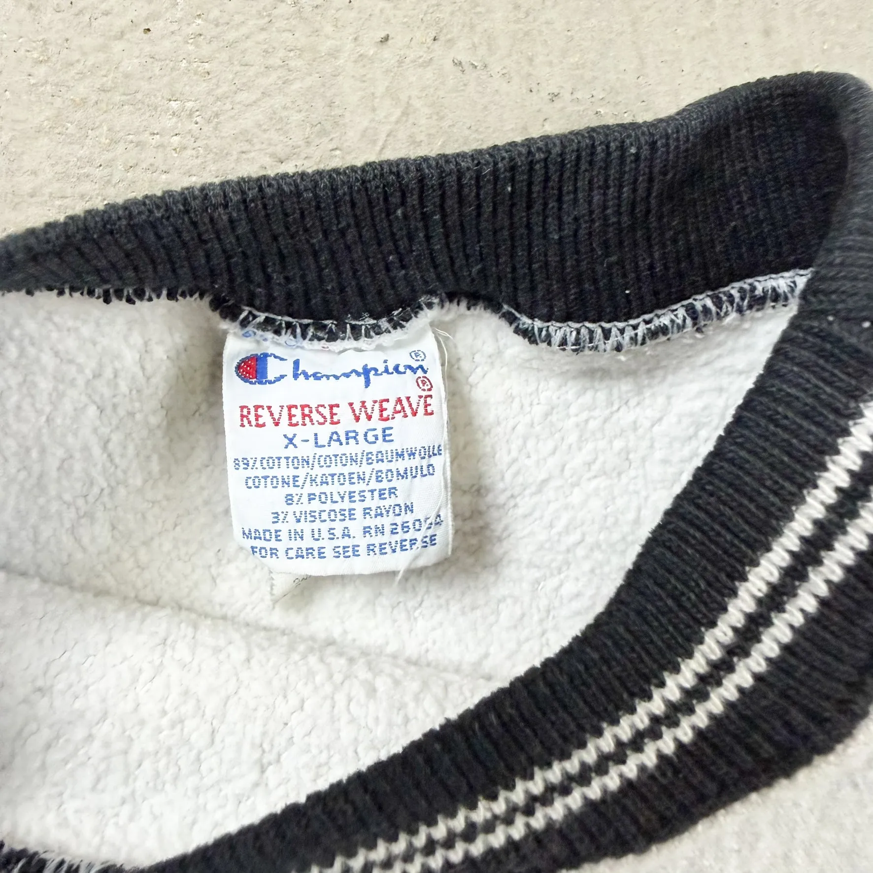 F- Vintage 90s Champion Reverse Weave Embroidered Text Made In USA Crewneck sold by HG Vintage product image thumbnail 4