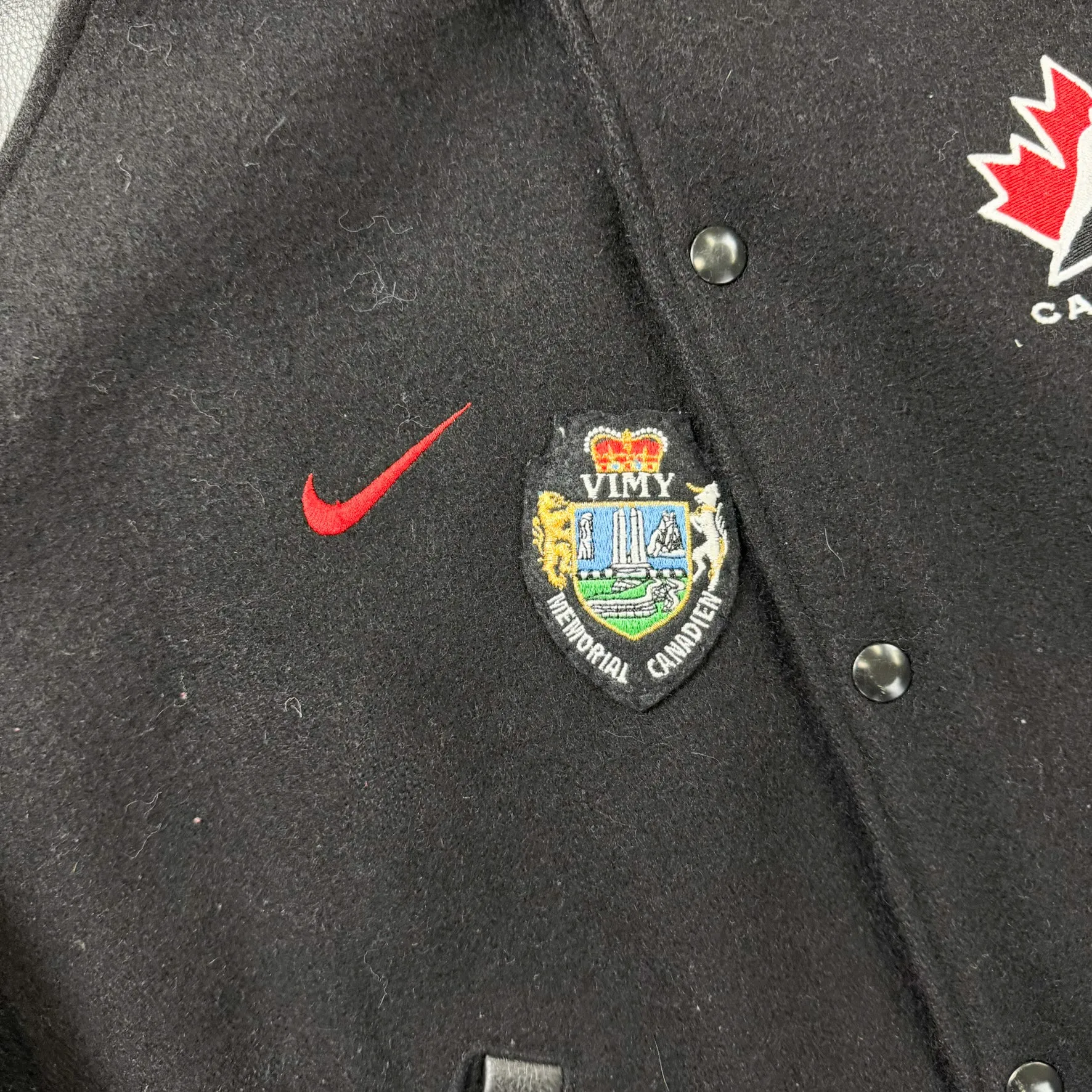 F- Vintage Hockey Canada Nike Snap Button Varsity Jacket sold by HG Vintage product image thumbnail 3