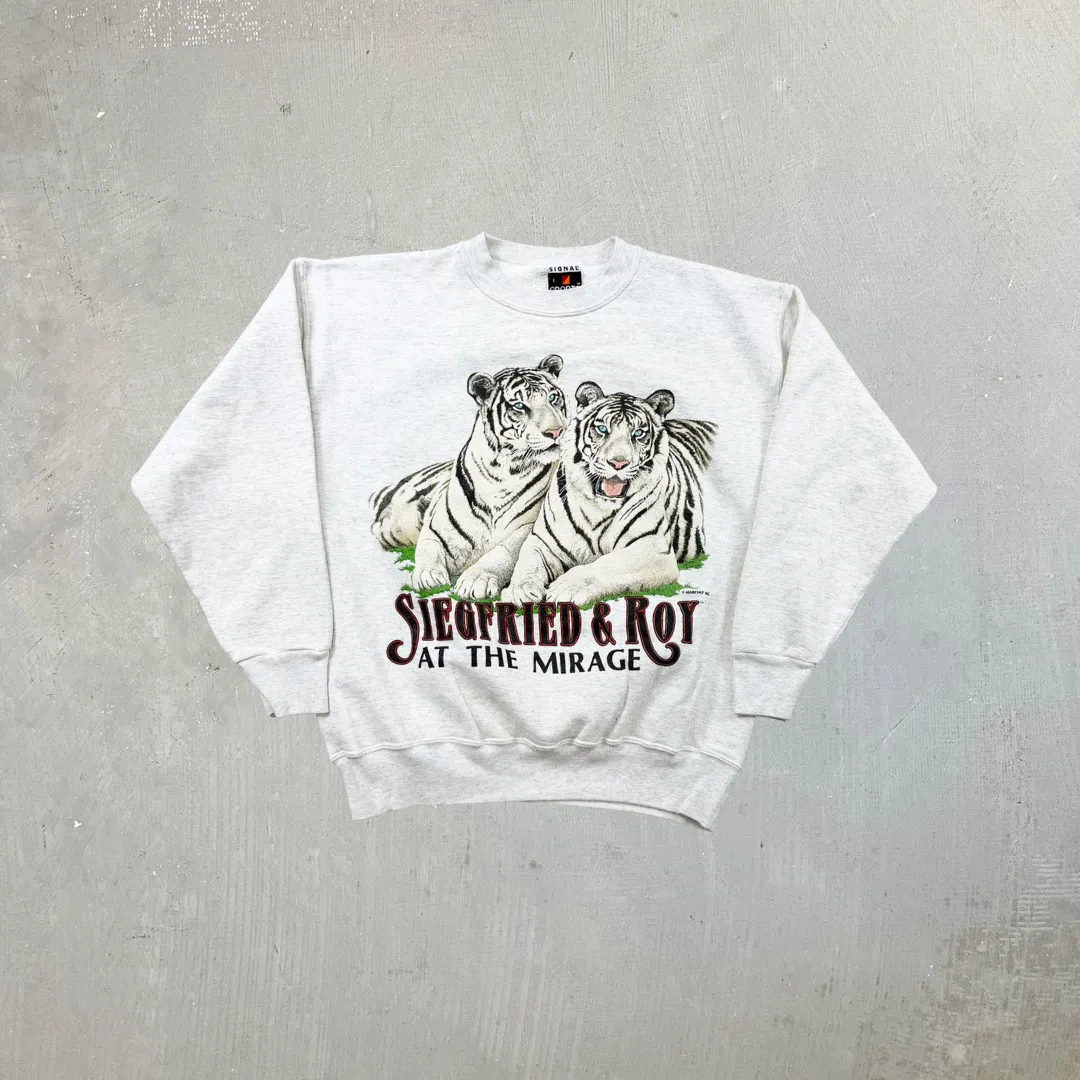 F- Vintage Signal Sport Siegfried & Roy At The Mirage Tiger Crewneck sold by HG Vintage
