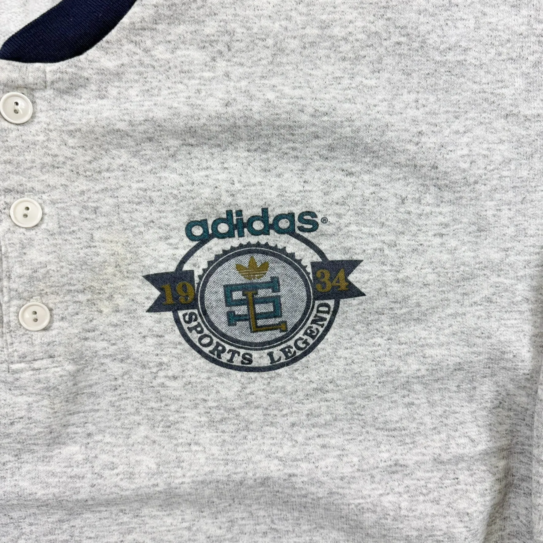 F- Vintage Adidas Sports Legend Made In Canada Henley Crewneck sold by HG Vintage product image thumbnail 3