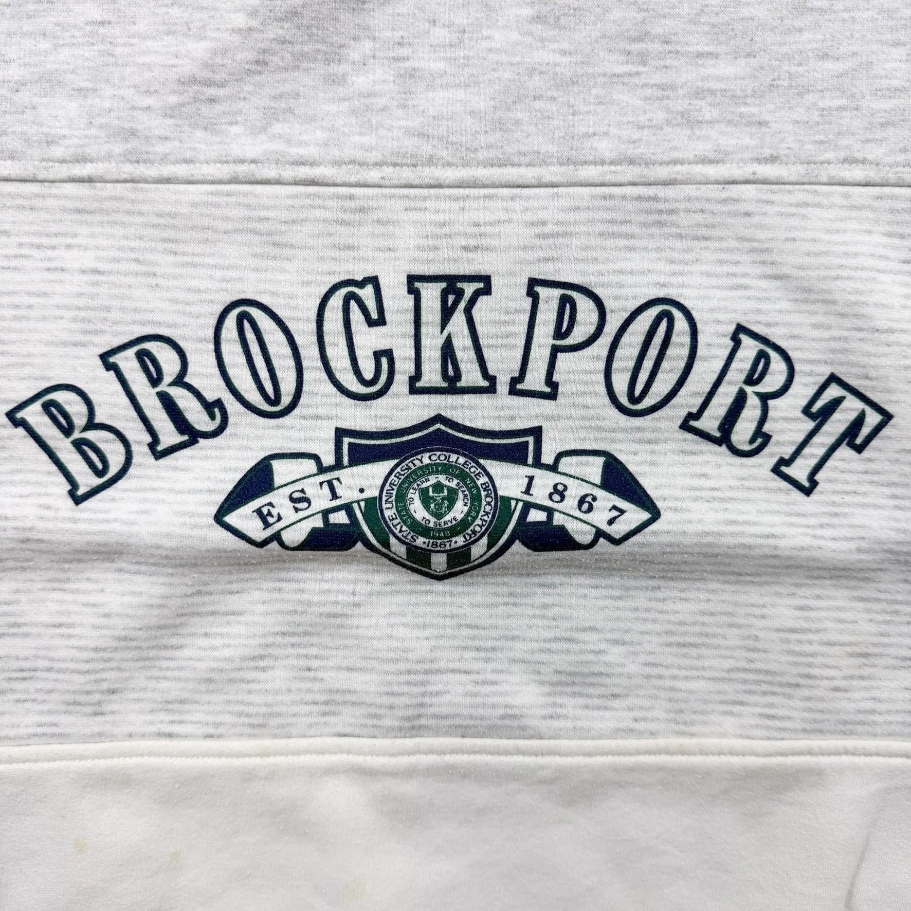 F- Vintage Brockport College Text Crewneck sold by HG Vintage product image thumbnail 2