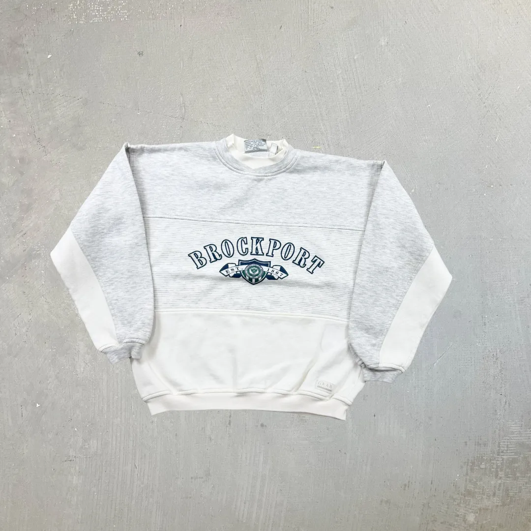 F- Vintage Brockport College Text Crewneck sold by HG Vintage