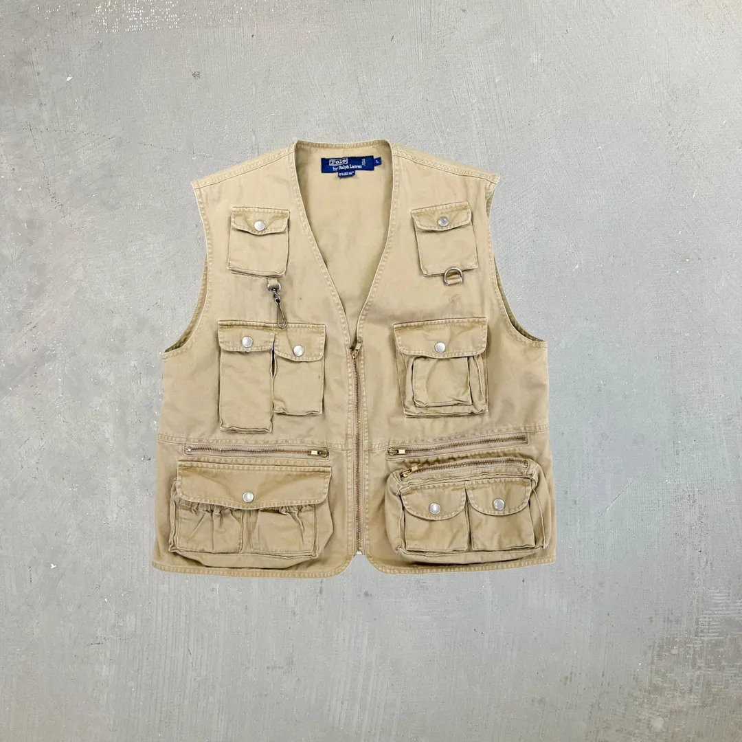 F- Vintage Polo Ralph Lauren Cargo Vest sold by HG Vintage