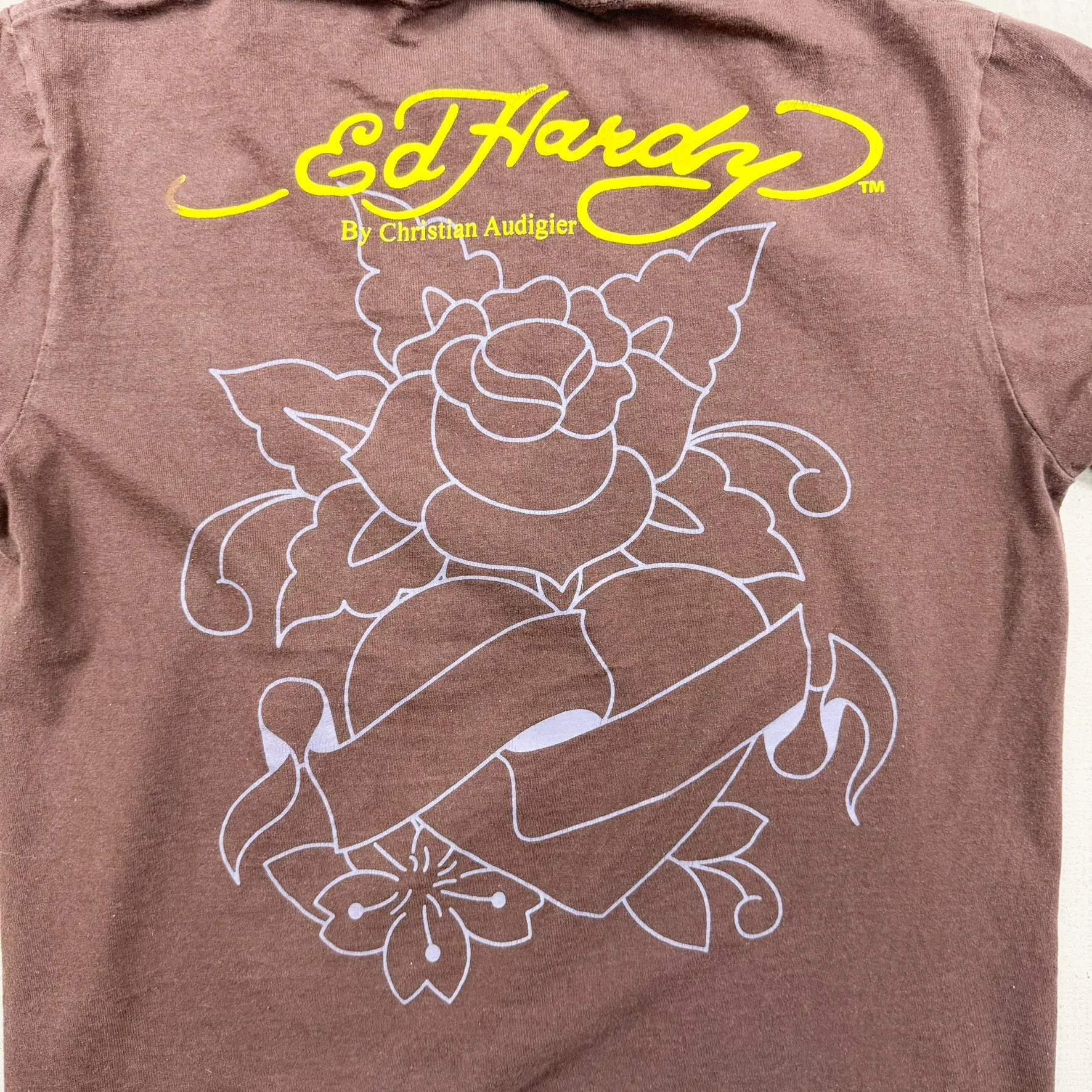 F- Vintage Ed Hardy Not Dead Eagle & Text Graphic Tee sold by HG Vintage product image thumbnail 4