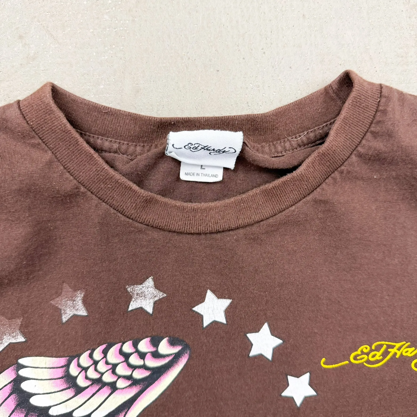 F- Vintage Ed Hardy Not Dead Eagle & Text Graphic Tee sold by HG Vintage product image thumbnail 5