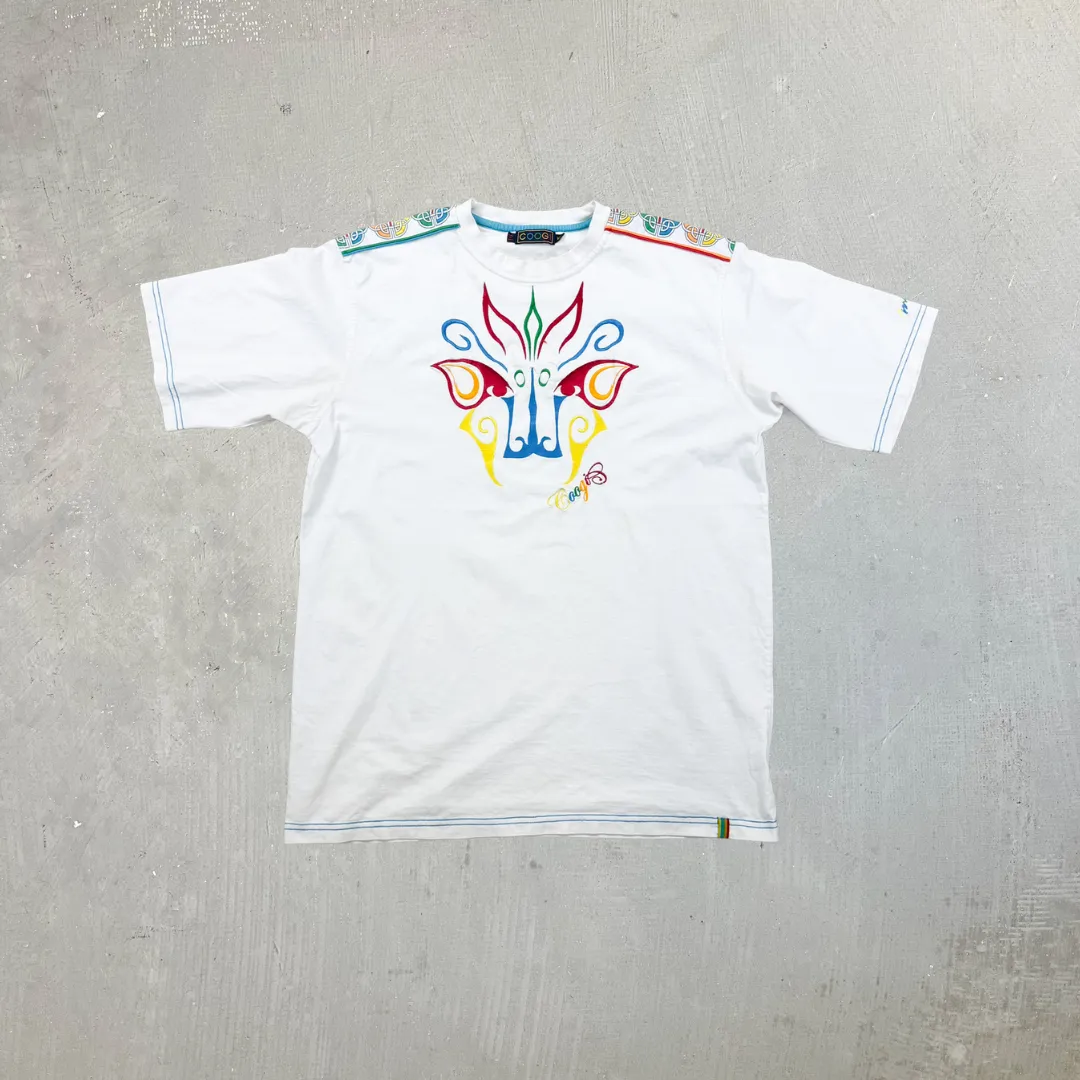 F- Vintage Coogi Embroidered Graphic & Text Tee sold by HG Vintage