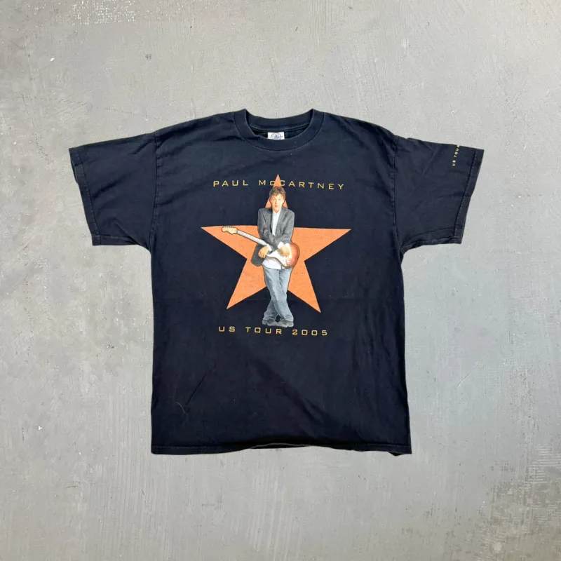 F- Vintage '05 Paul McCartney Us Tour Picture Tee sold by HG Vintage