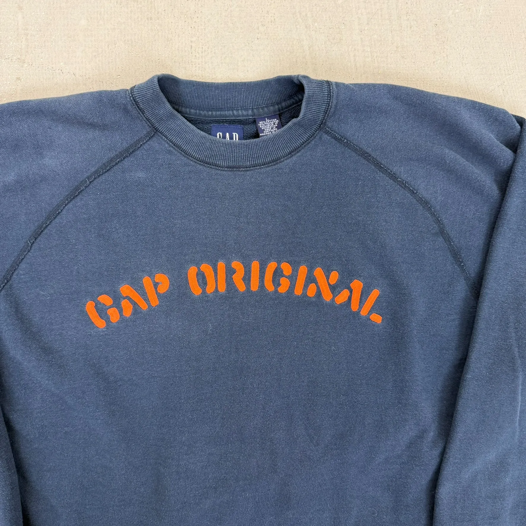 F- Gap Original Orange Text Crewneck sold by HG Vintage product image thumbnail 2