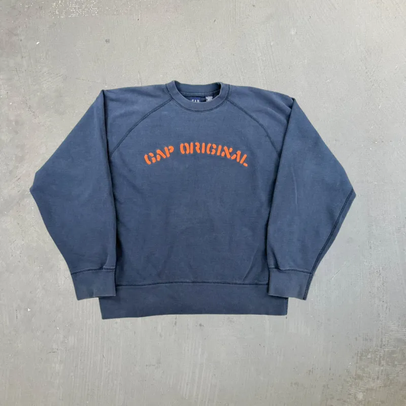 F- Gap Original Orange Text Crewneck sold by HG Vintage