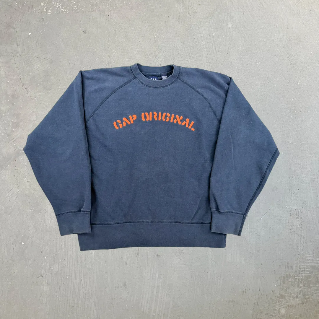 F- Gap Original Orange Text Crewneck sold by HG Vintage