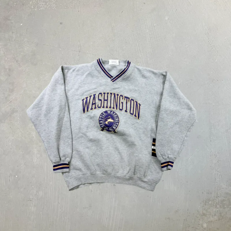 F- Vintage Washington State Huskies Lee Embroidered Logo Crewneck sold by HG Vintage