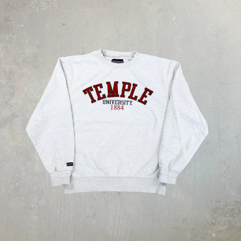 F- Vintage Temple University Embroidered Text Jansport Crewneck sold by HG Vintage