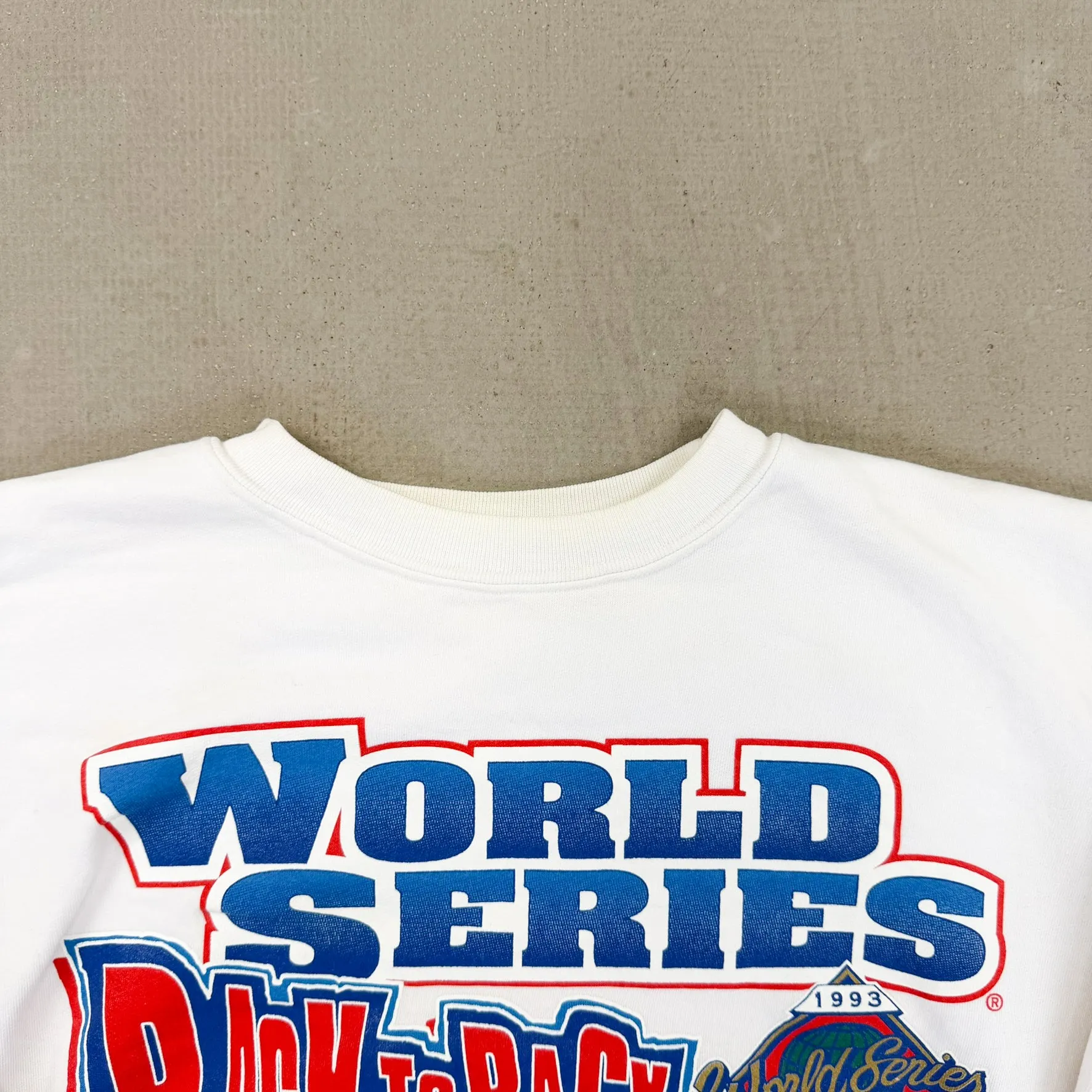 F- Vintage '93 Toronto Blue Jays Back To Back World Series Champs MLB Chalk Line Crewneck sold by HG Vintage product image thumbnail 3