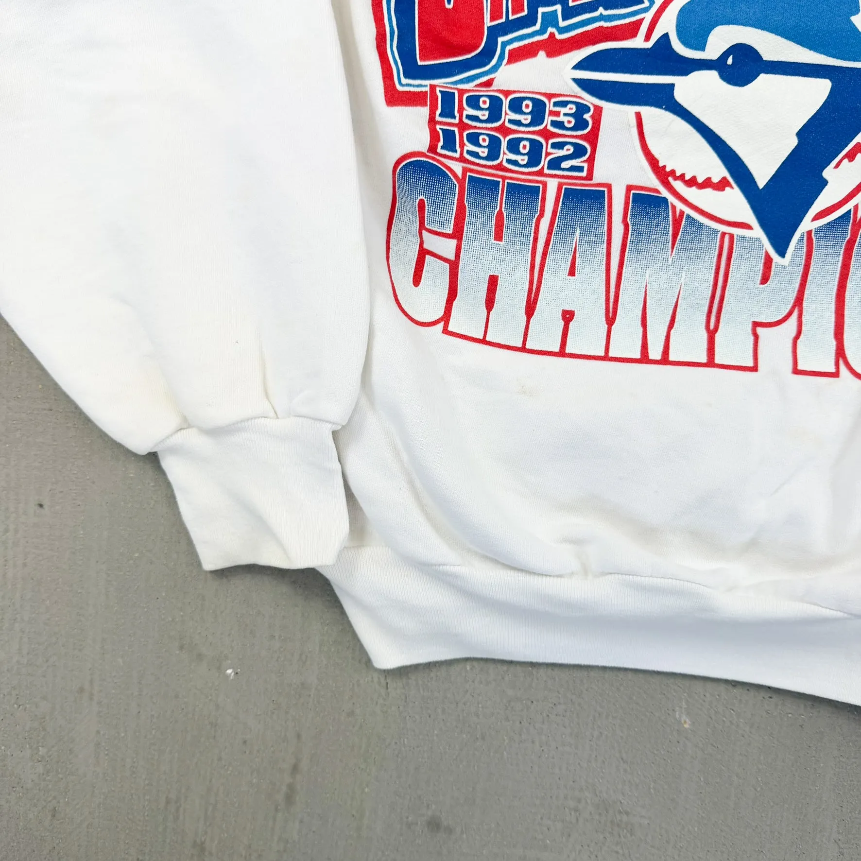 F- Vintage '93 Toronto Blue Jays Back To Back World Series Champs MLB Chalk Line Crewneck sold by HG Vintage product image thumbnail 4