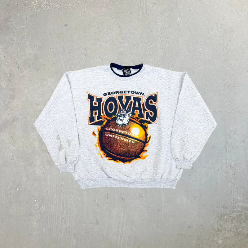 F- Vintage Georgetown Hoyas Basketball Made In Canada Graphic Crewneck sold by HG Vintage