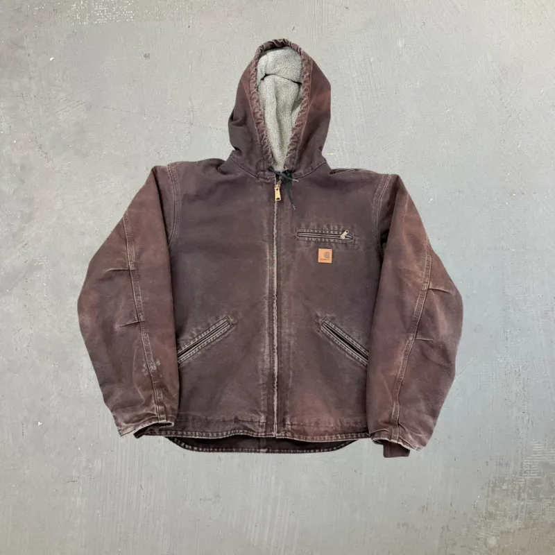 F- Vintage Carhartt Active Fleece Lined Hooded Work Jacket sold by HG Vintage