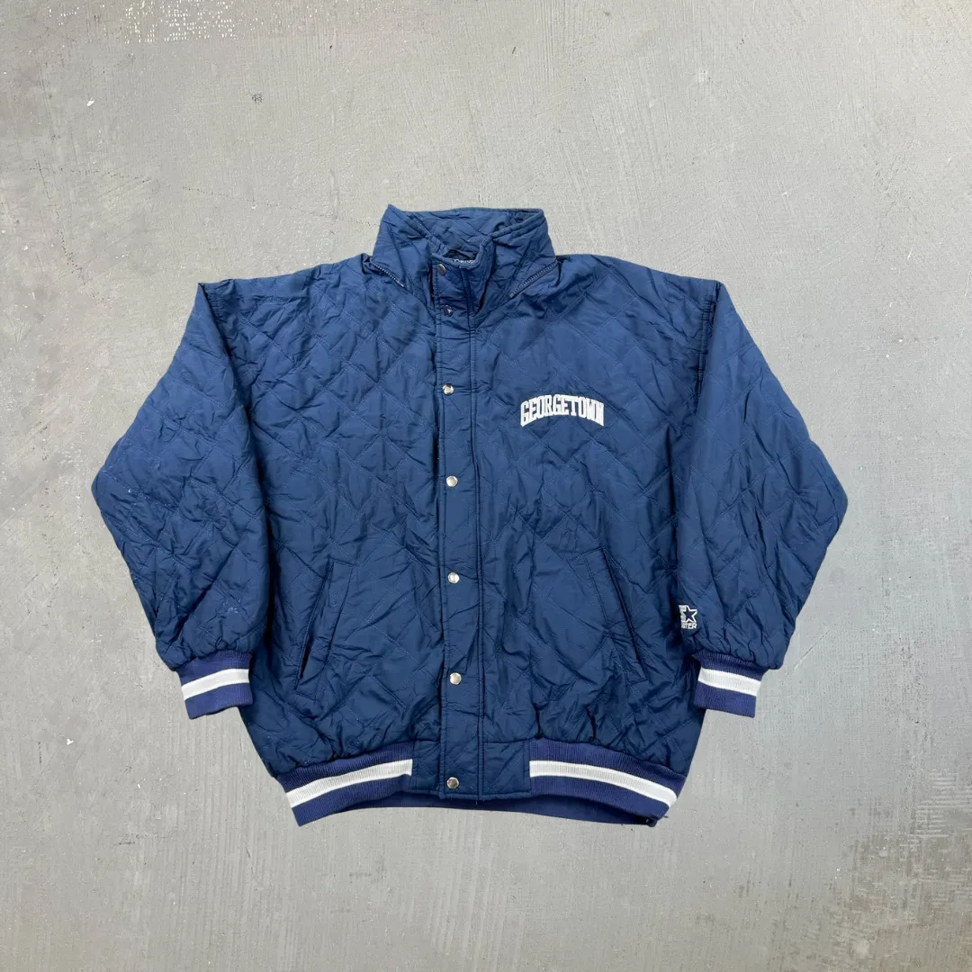 F- Vintage Georgetown Hoyas Starter Quilted Zip Up Winter Jacket sold by HG Vintage