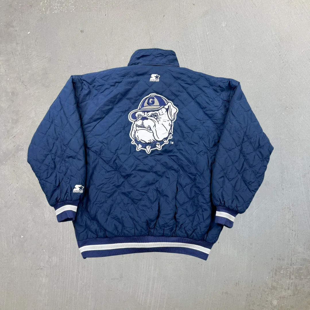 F- Vintage Georgetown Hoyas Starter Quilted Zip Up Winter Jacket sold by HG Vintage product image thumbnail 3