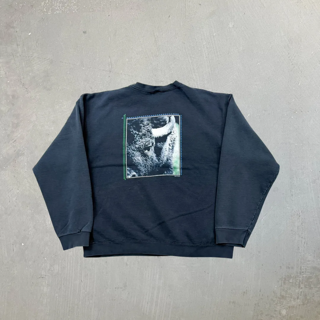 F- Vintage Buffalo Round Up Custer State Park Crewneck sold by HG Vintage product image thumbnail 3