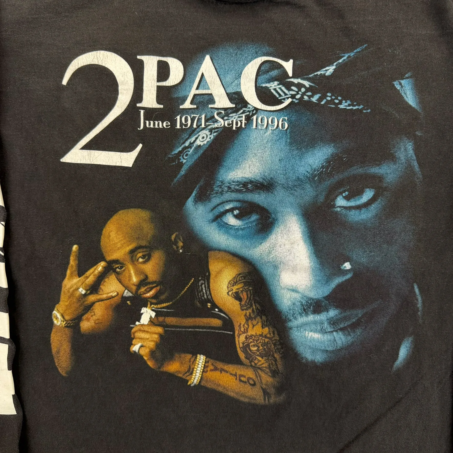F- Vintage 2pac Picture Memorial Heavy Metal Tag Long Sleeve Tee sold by HG Vintage product image thumbnail 2