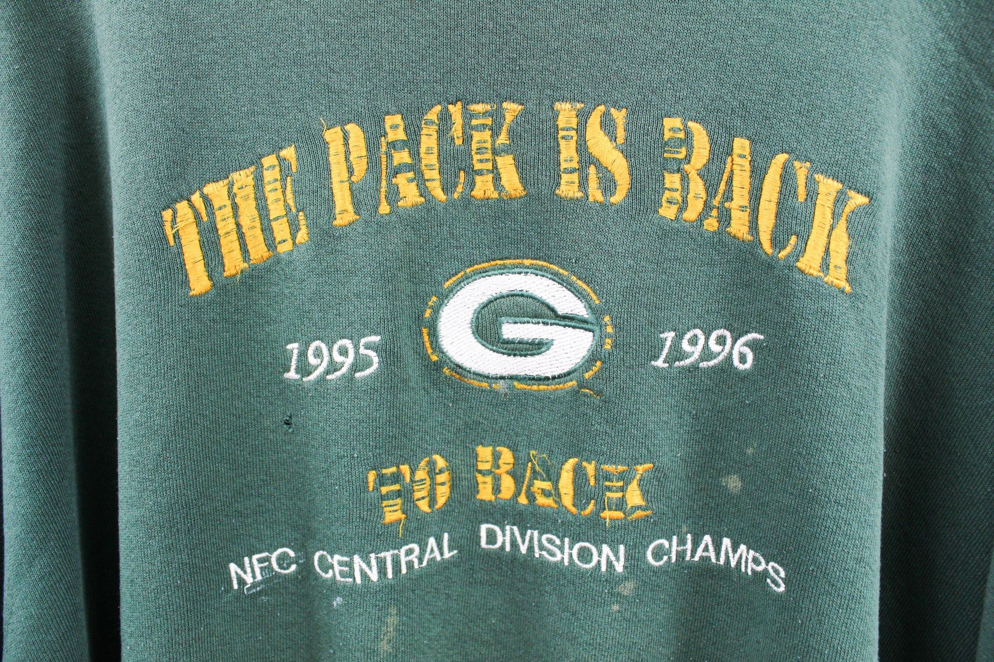 Vintage NFL Green Bay Packers Embroidered Logo Crewneck sold by HG Vintage product image thumbnail 2