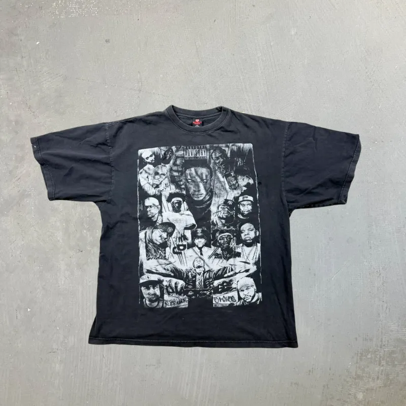 F- Vintage  Hip Hop Artists Parental Advisory Graphic Tee sold by HG Vintage