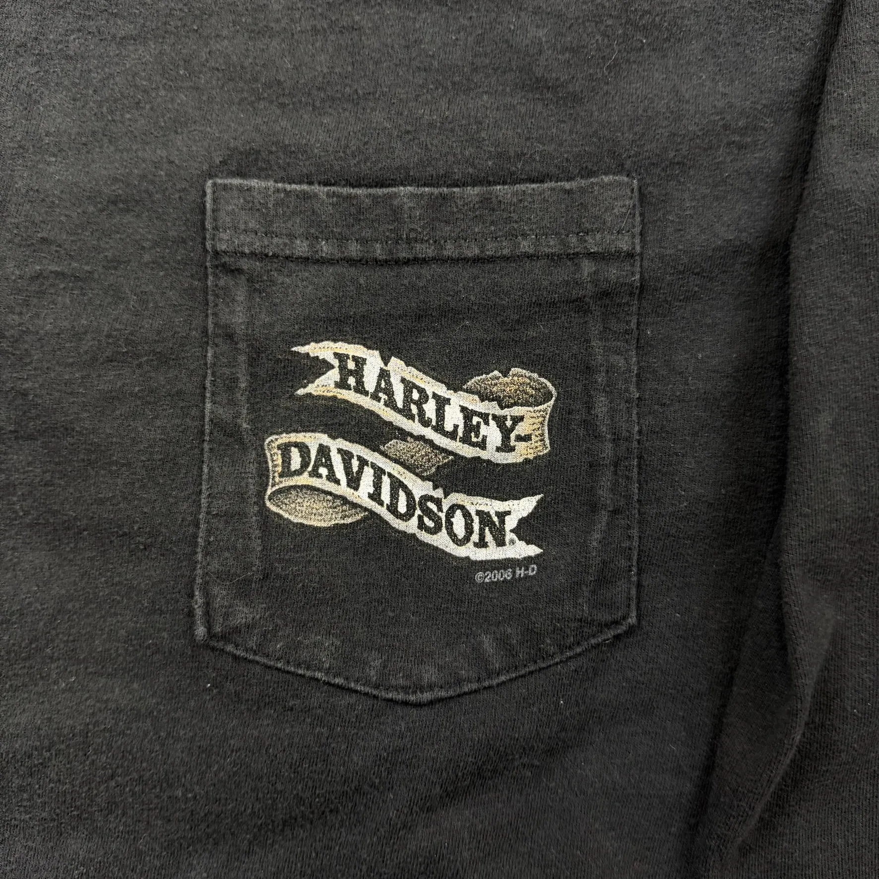 F- Vintage '06 Harley Davidson Kenosha Wisconsin Made In USA Long Sleeve Tee sold by HG Vintage product image thumbnail 2