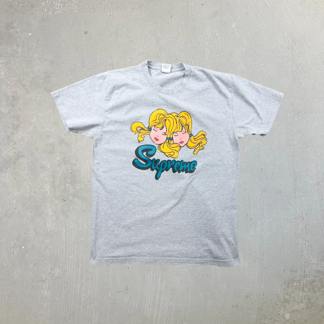 F- Supreme FW13 Twins Graphic Made In USA Tee sold by HG Vintage